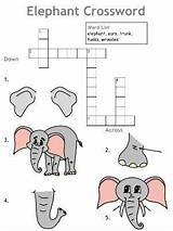 Baby Elephant Crossword: Puzzle Fun for Kids