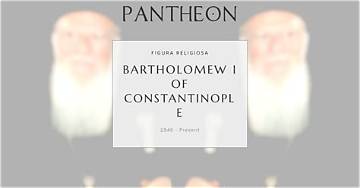 Bartholomew I of Constantinople Biography, Age, Height, Wife, Net Worth and Family