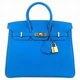 Captivating Blue Birkin Bag from the House of Herms