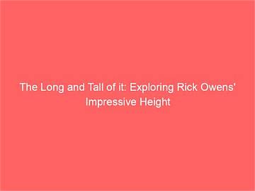 Tall and Mighty: the Impressive Height of Hollywood's Bear Actors
